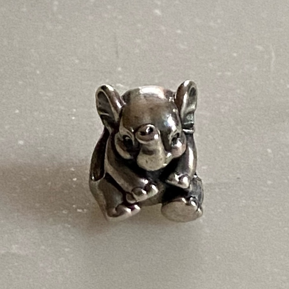 Pandora silver lucky elephant charm